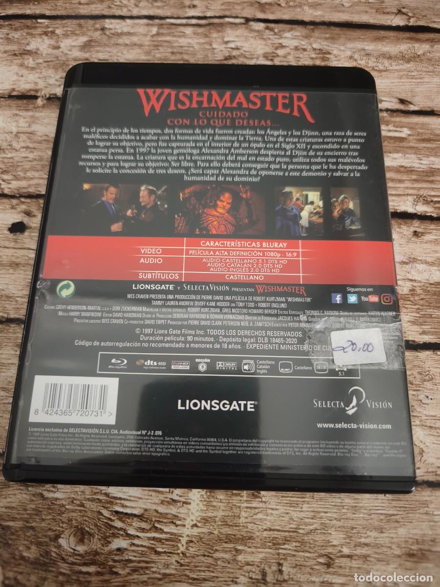 Cine: BLU RAY - WISHMASTER - LEER DESCRIPCI&Oacute;N Y CONDICIONES DE VENTA - Foto 2
