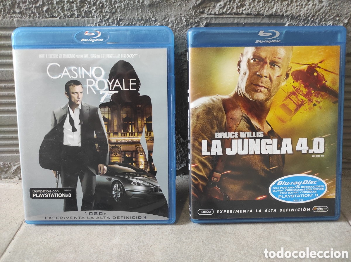 Cine: Casino y La Jungla 4.0. CD Blu-ray