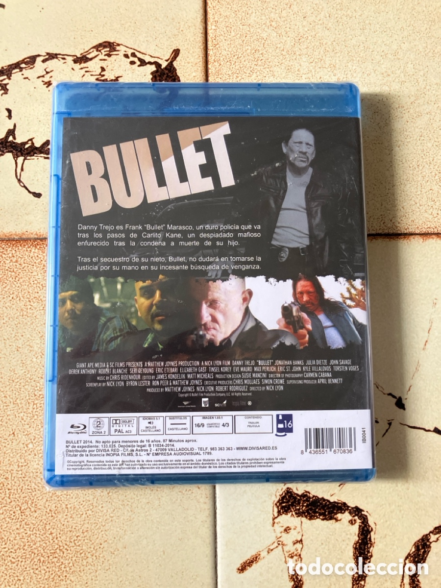 Cine: Bullet / Blu Ray / Danny Trejo - Foto 2