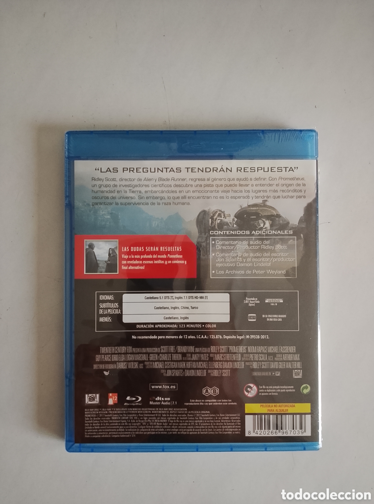 Cine: PELICULA BLU-RAY PROMETHEUS SIN ABRIR PRECINTADA - Foto 2