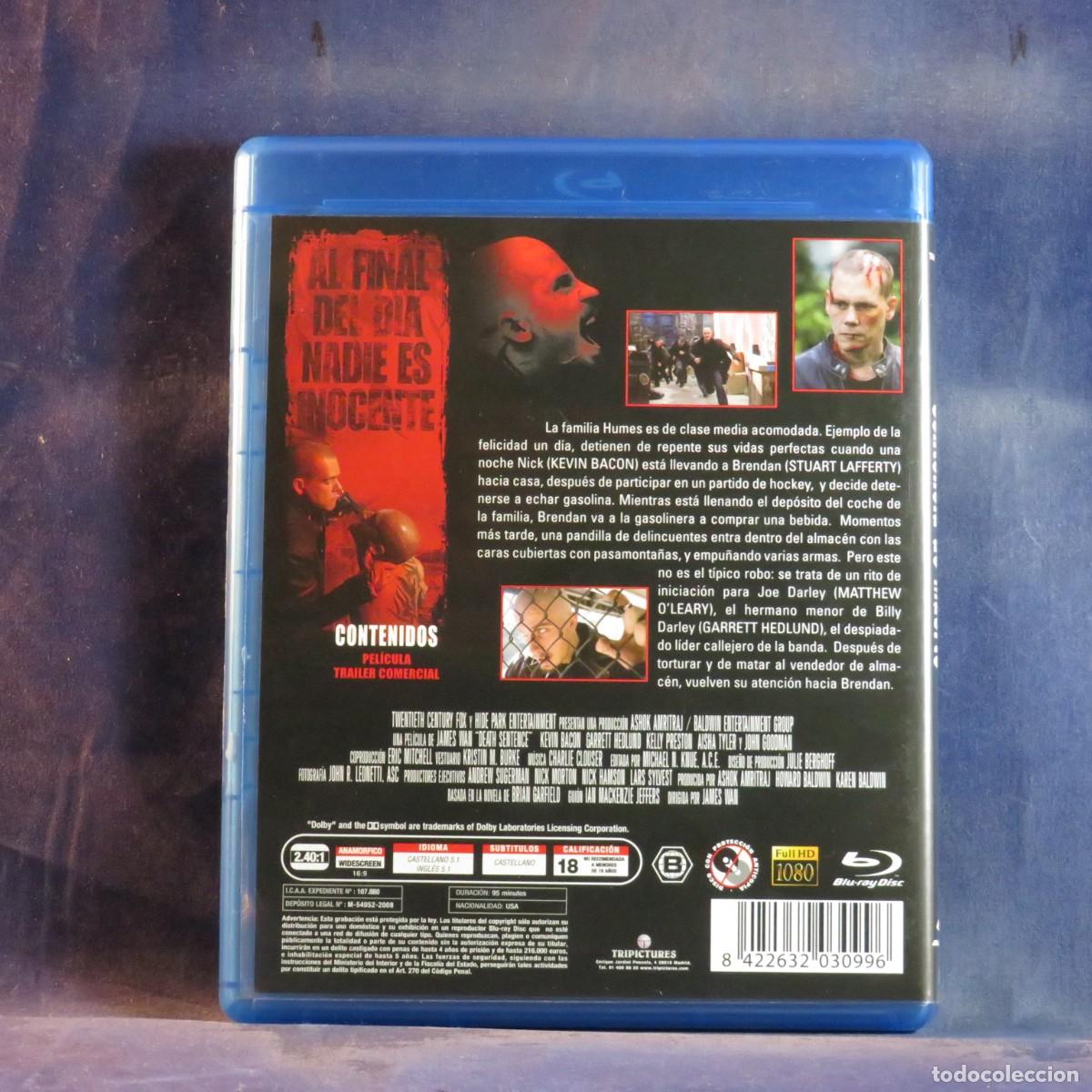 Cine: SENTENCIA DE MUERTE - BLU-RAY - Foto 2