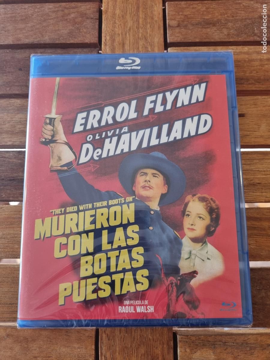 Cine: Murieron con las botas puestas - Blu-ray nuevo - They died with their boots on - Errol Flynn