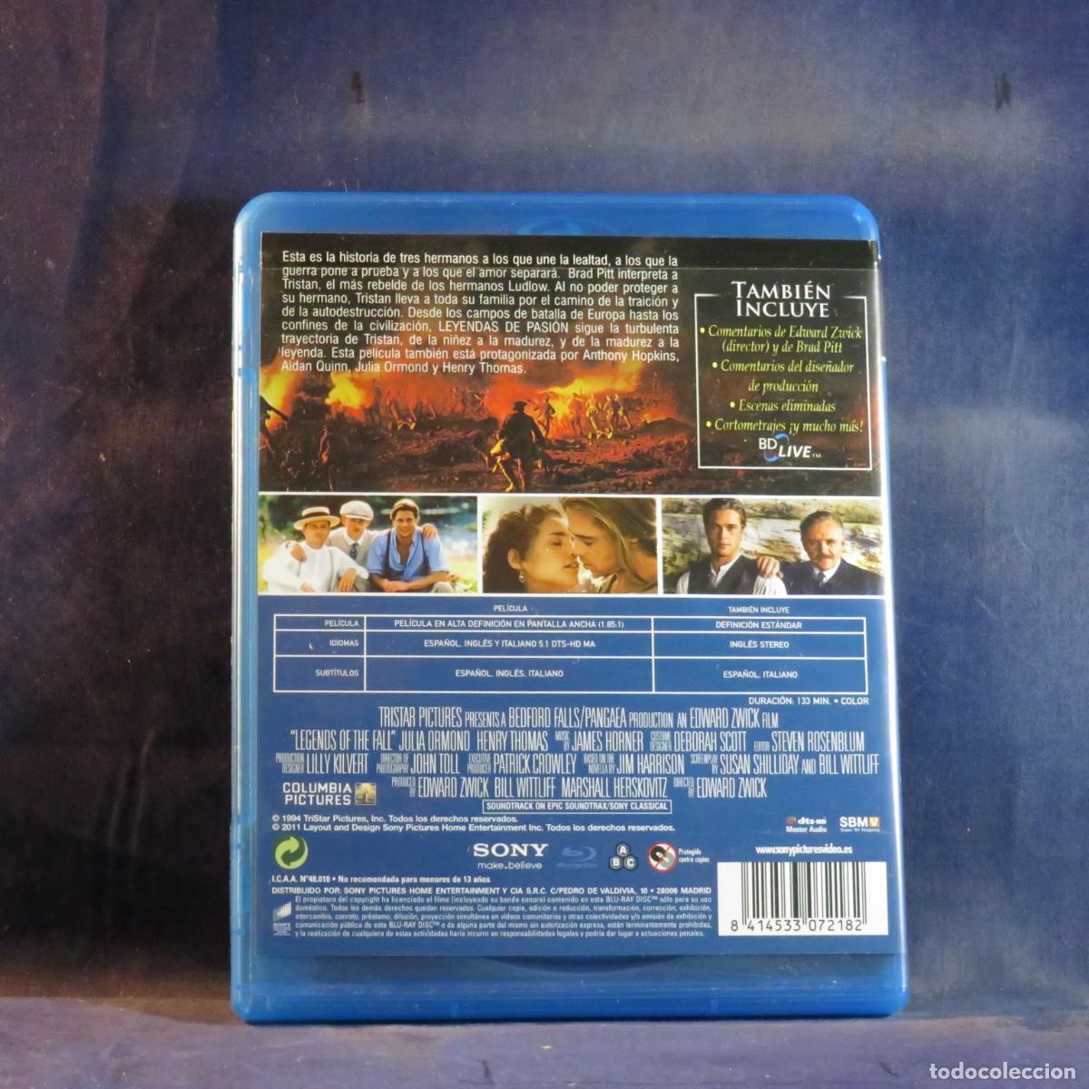 Cine: LEYENDAS DE PASI&Oacute;N - BLU-RAY - Foto 2