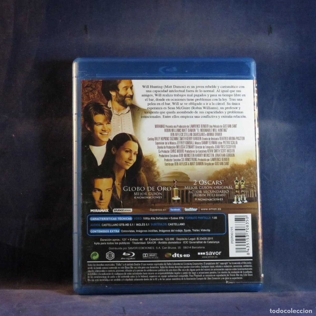 Cine: EL INDOMABLE WILL HUNTING - BLU-RAY - Foto 2