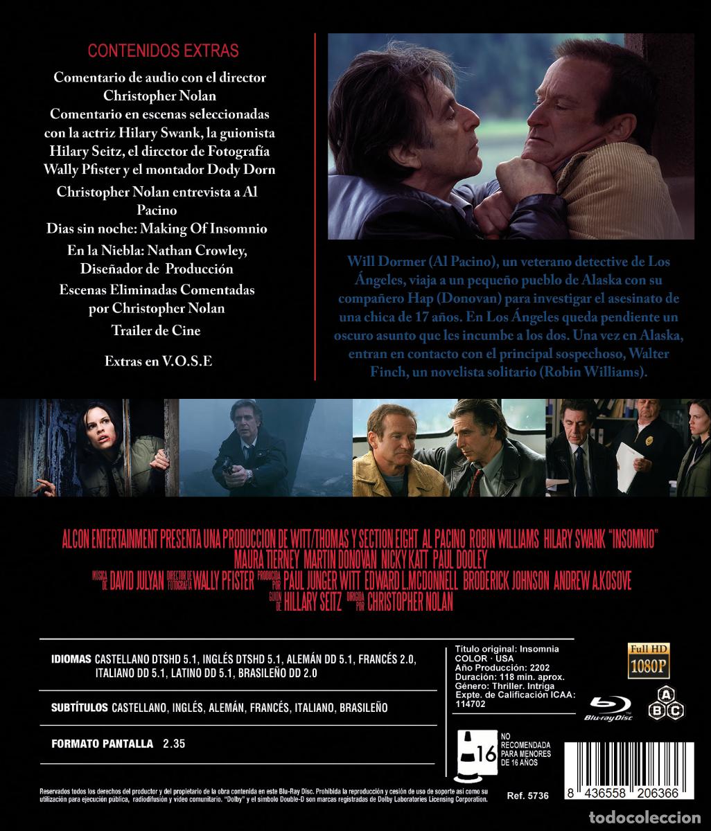 Cine: N1026 Insomnio BD 2002 Insomnia - Foto 2