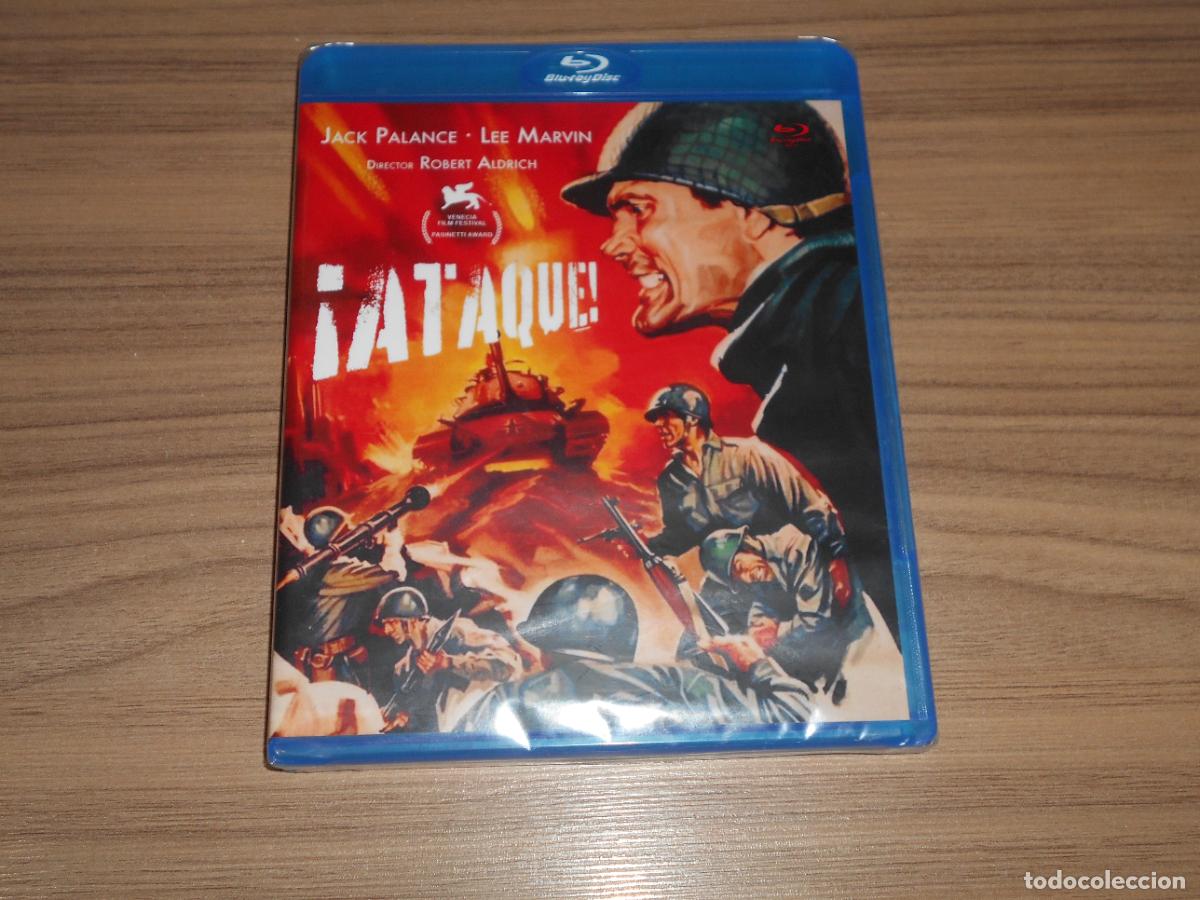 Cine: ATAQUE BLU-RAY DISC Jack Palance LEE MARVIN Nuevo PRECINTADO