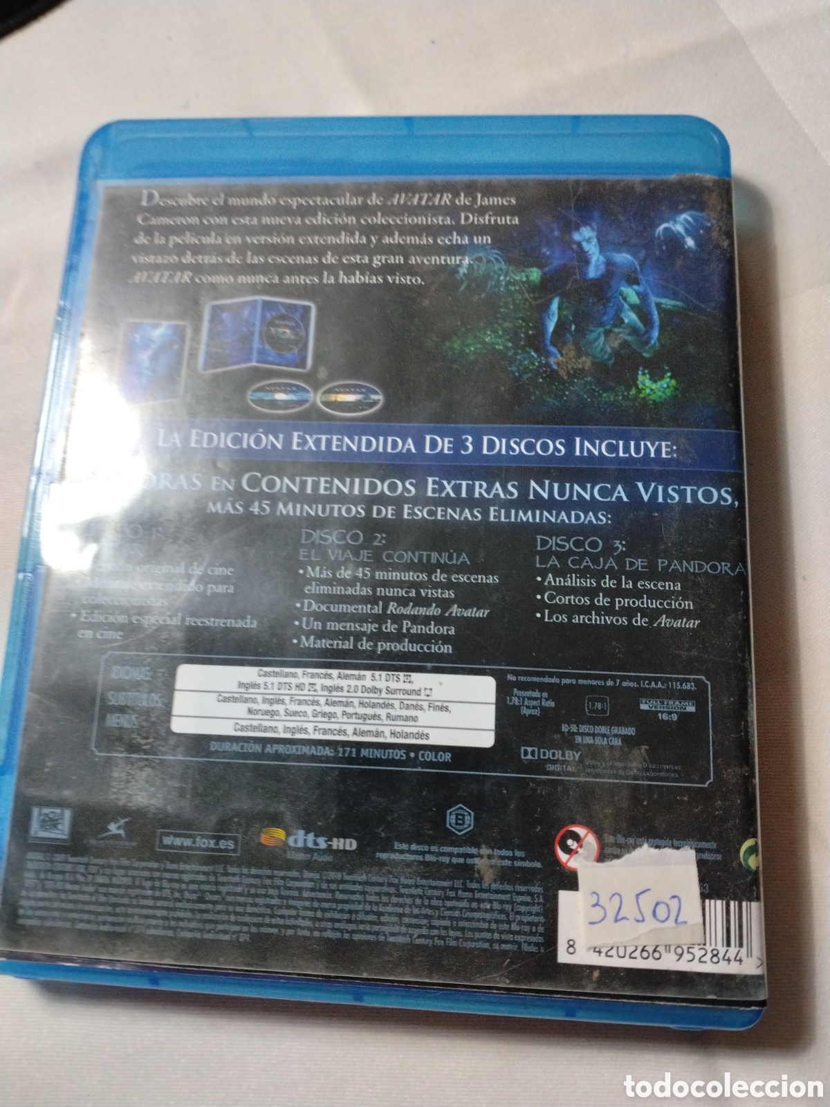 Cine: AVATAR - JAMES CAMERON - 3 BLU-RAY DISC - VERSI&Oacute;N EXTENDIDA. - Foto 2