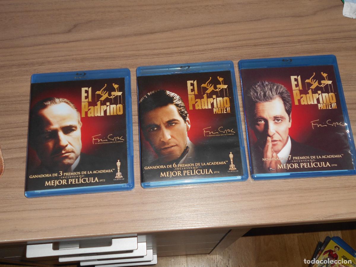 Cine: Trilogia EL PADRINO Completa 3 BLU-RAY DISC Francis Ford Coppola DISCOS Como NUEVOS