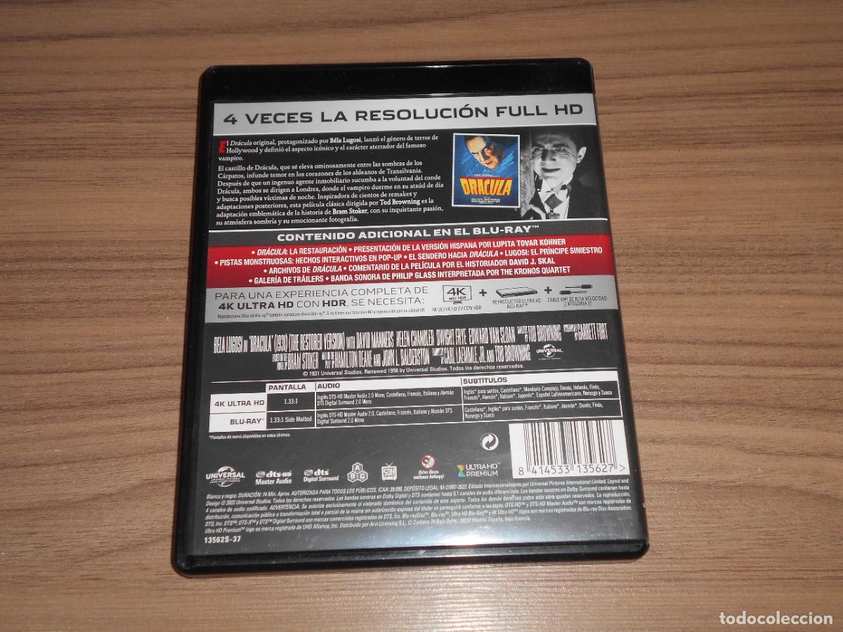 Cine: DRACULA BLU-RAY DISC Bela Lugosi - Foto 2