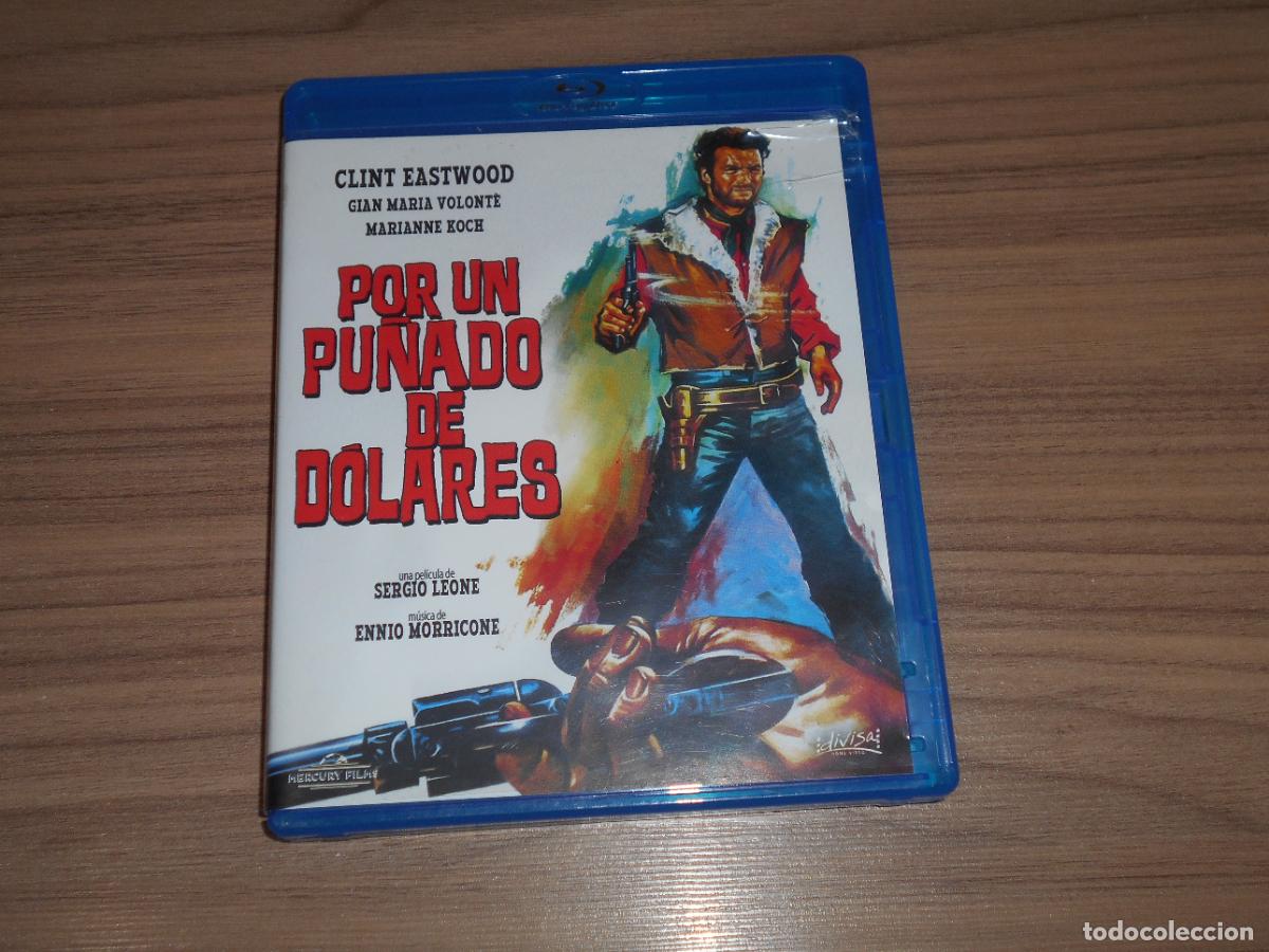 Cine: POR UN PU&Ntilde;ADO de DOLARES BLU-RAY DISC de SERGIO LEONE Clint Eastwood DISCO Como NUEVO