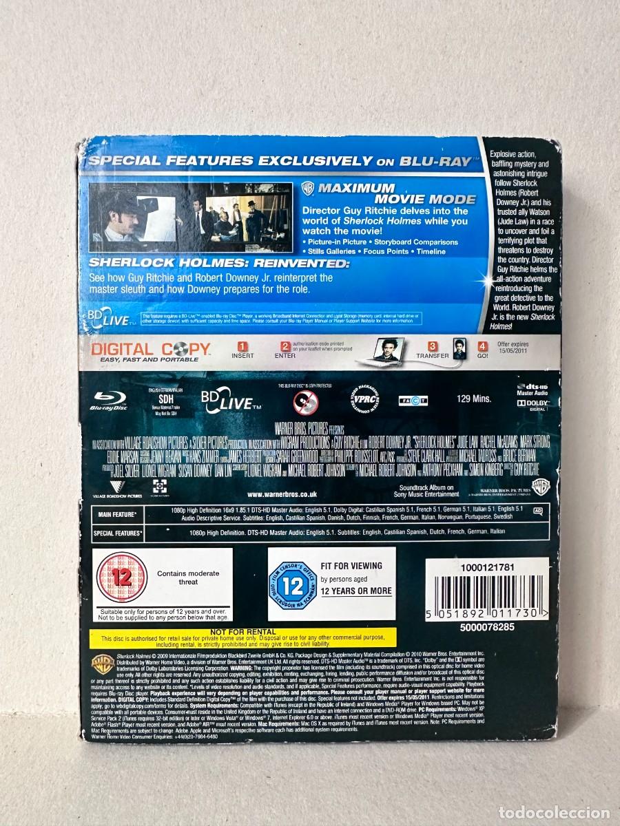Cine: Sherlock Holmes (Blu-ray) Cardboard - Foto 2
