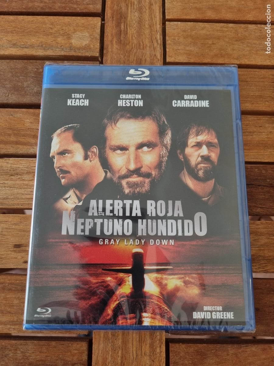 Cin&eacute;ma: Alerta roja Neptuno hundido - Blu-ray nuevo - Gray Lady down - Charlton Heston
