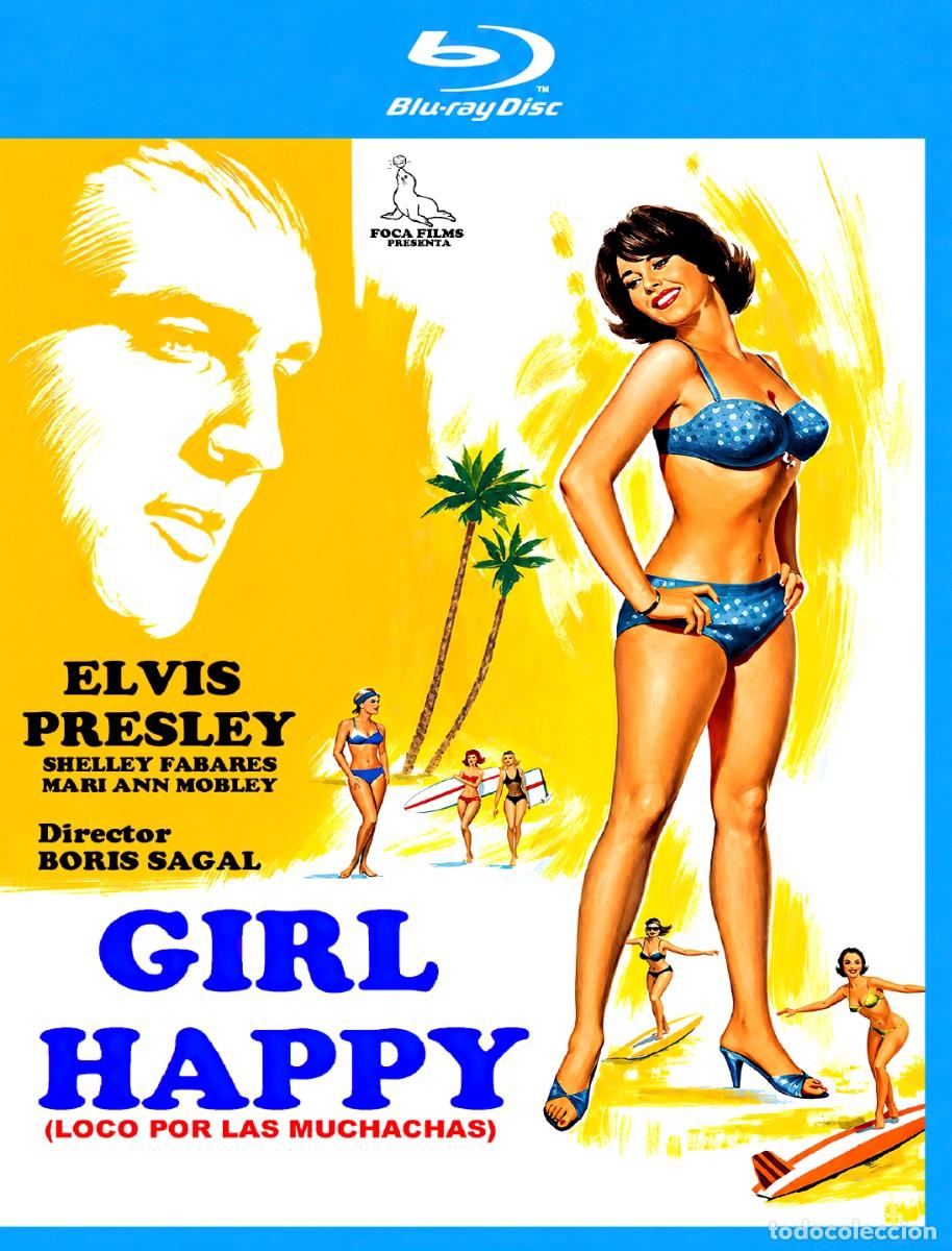 Cine: GIRL HAPPY LOCO POR LAS MUCHACHAS BLU-RAY DISC PRECINTADO IMPORTACI&Oacute;N ELVIS PRESLEY SHELLEY FABARES