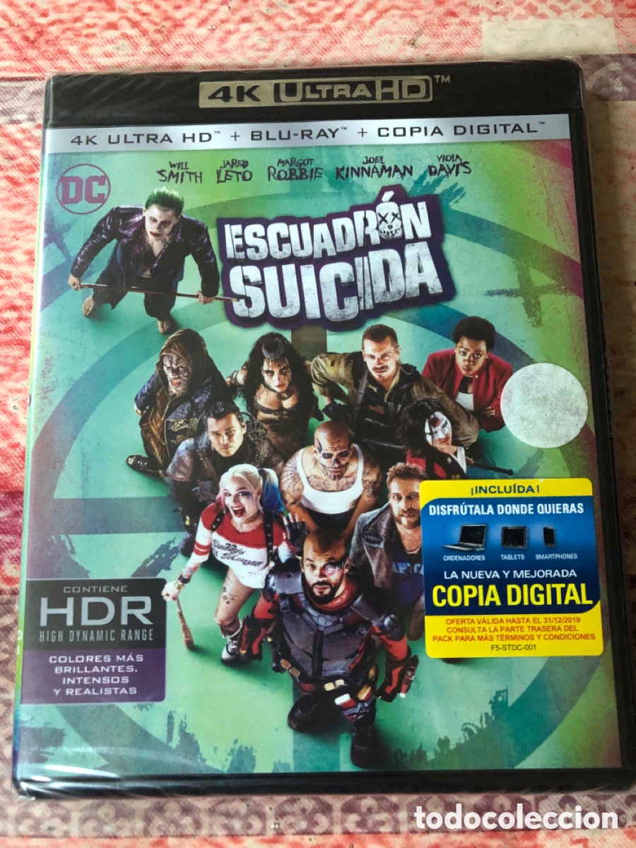 Cine: Escuadr&oacute;n suicida Bluray 4k precintado