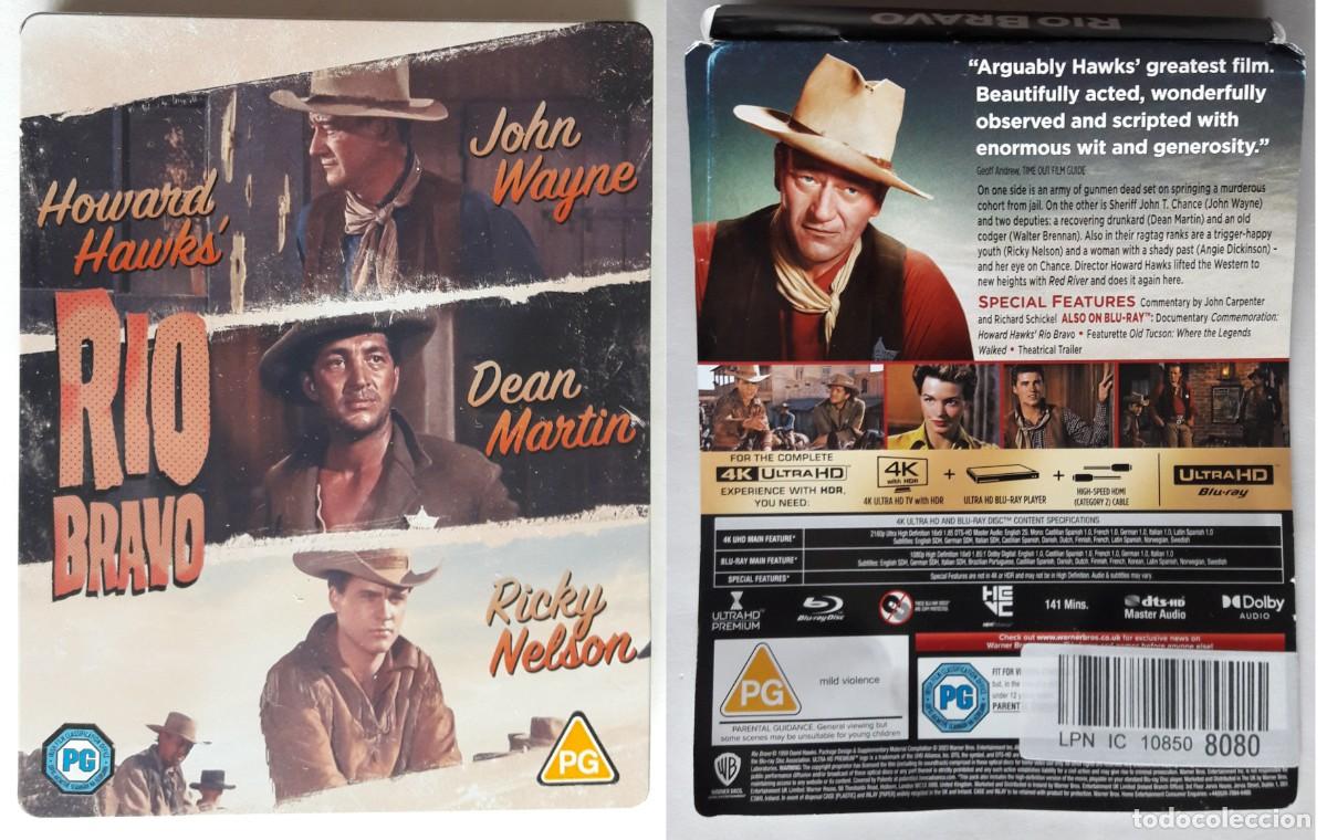 Cine: Rio Bravo Steelbook 4K + Blu Ray CON CASTELLANO