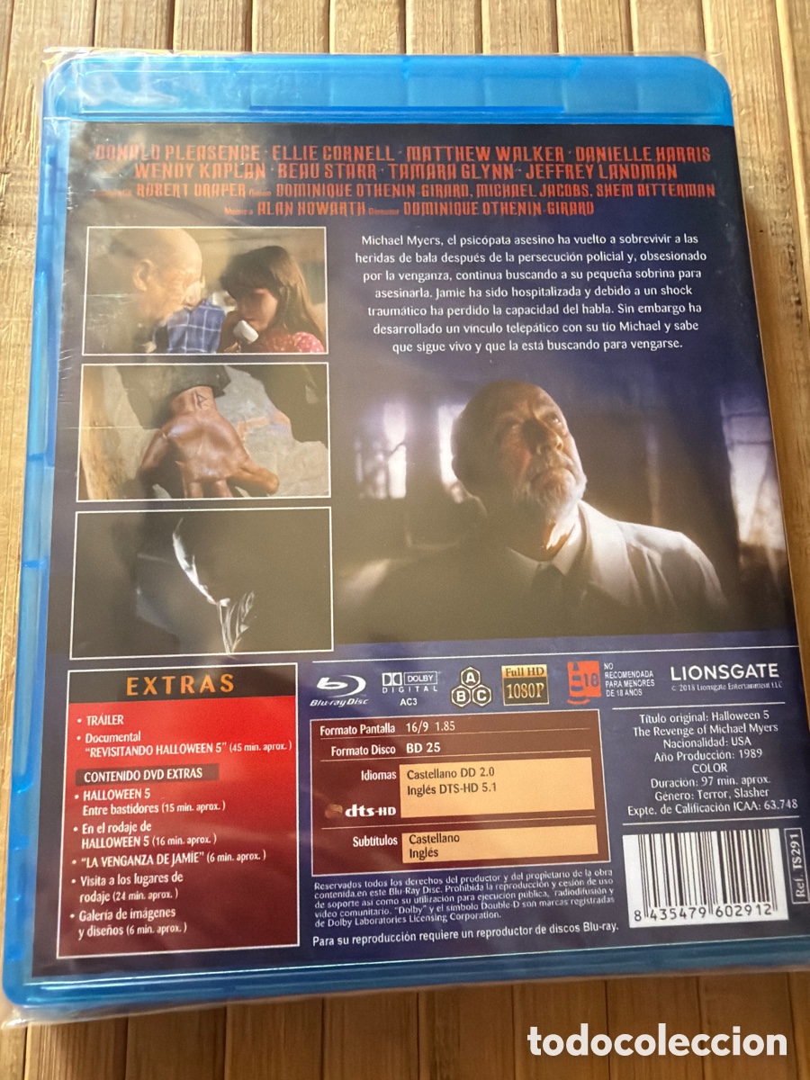 Cine: Halloween 5 BLU-RAY + DVD EXTRAS PRECINTADO - Foto 2
