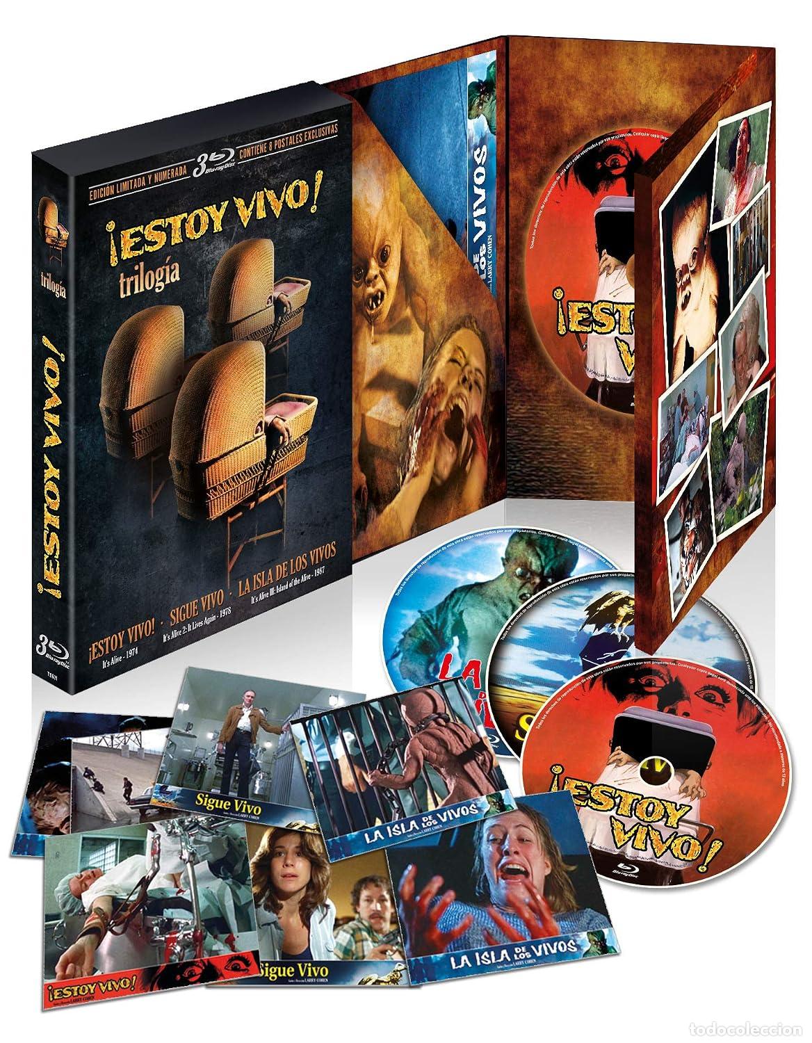 Cine: Trilogia Estoy Vivo (3 discos, edici&oacute;n limitada y numerada con 8 postales) [Blu-ray] (1974, 1978, 19