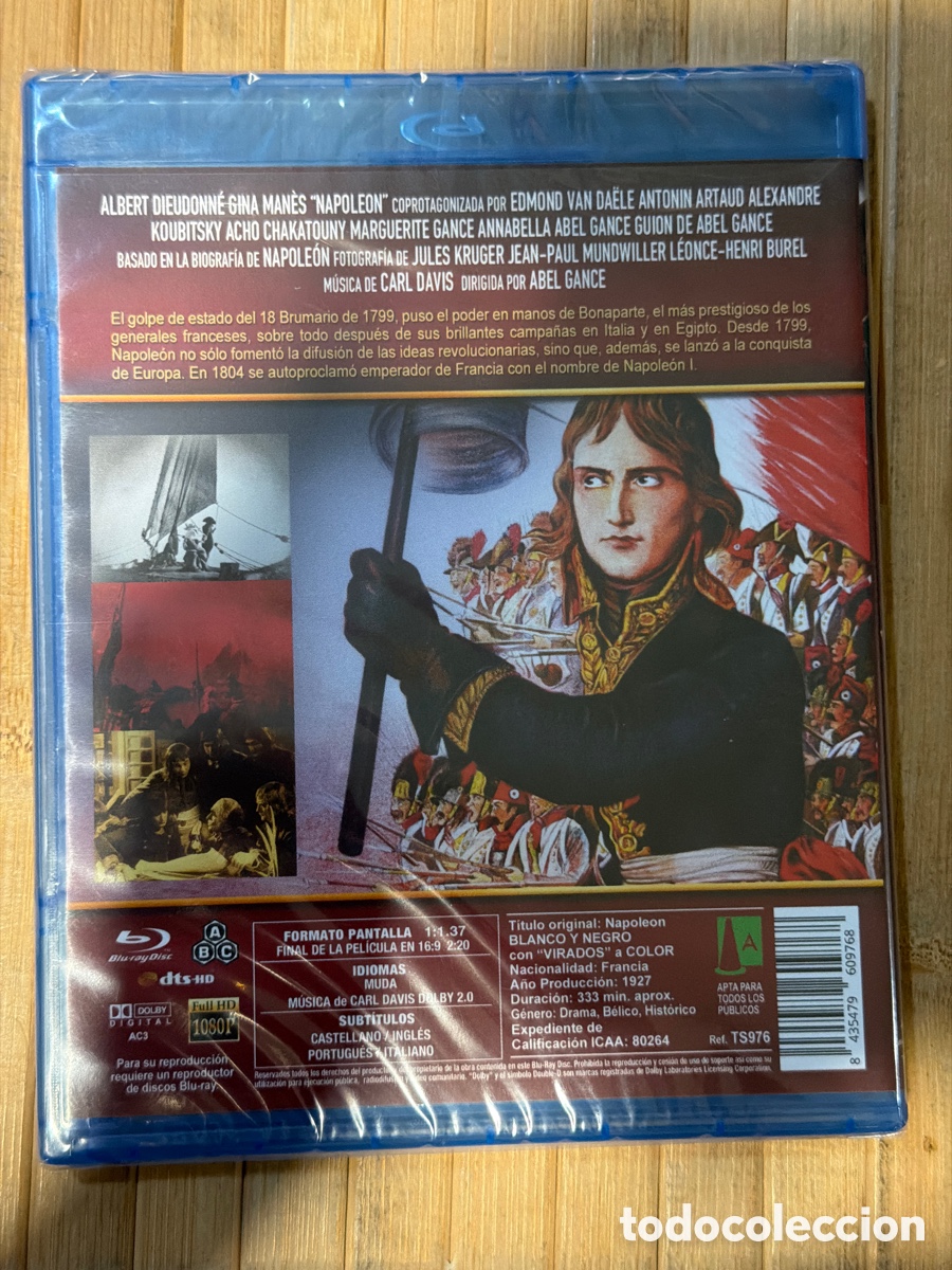 Cine: Napole&oacute;n ( 1927 ) BLU-RAY PRECINTADO - Foto 2