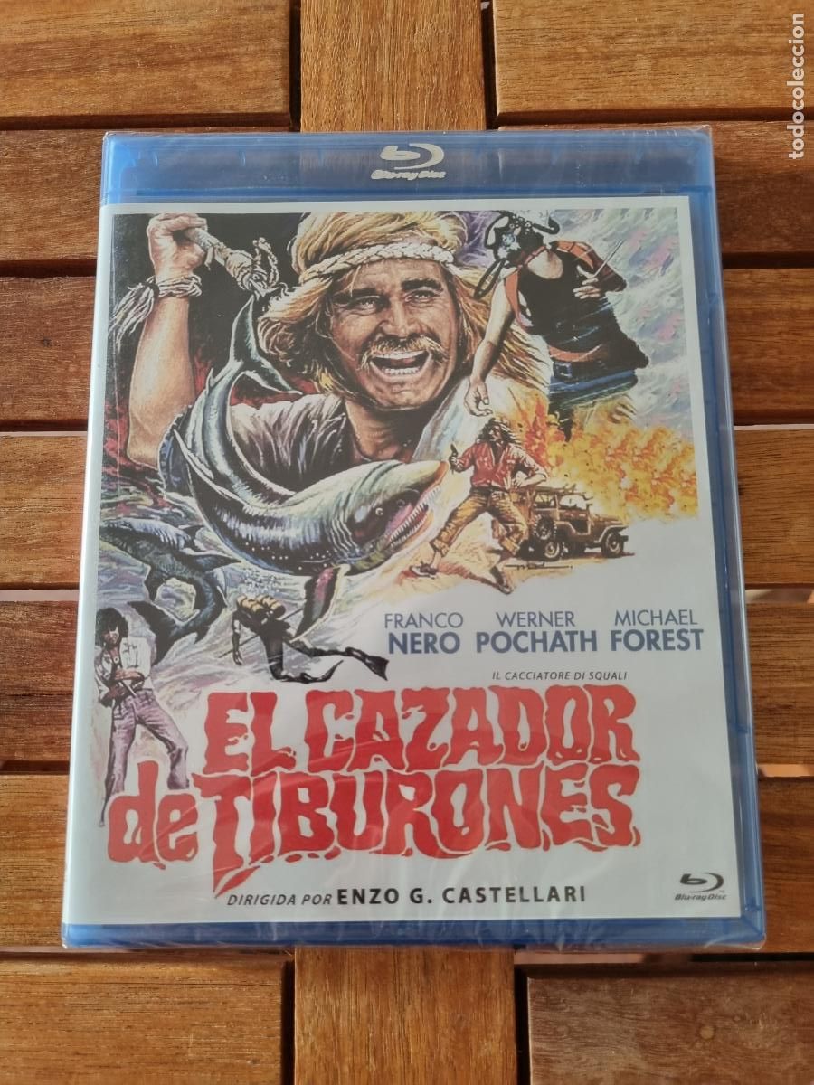 Cine: El cazador de tiburones - Blu-ray nuevo - Il cacciatore di squali - Franco Nero y Michael Forest