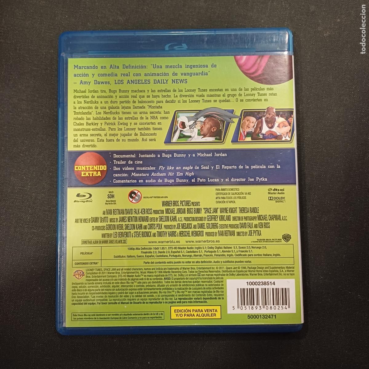 Cine: SPACE JAM/MICHAEL JORDAN/BLU RAY DISC. - Foto 3