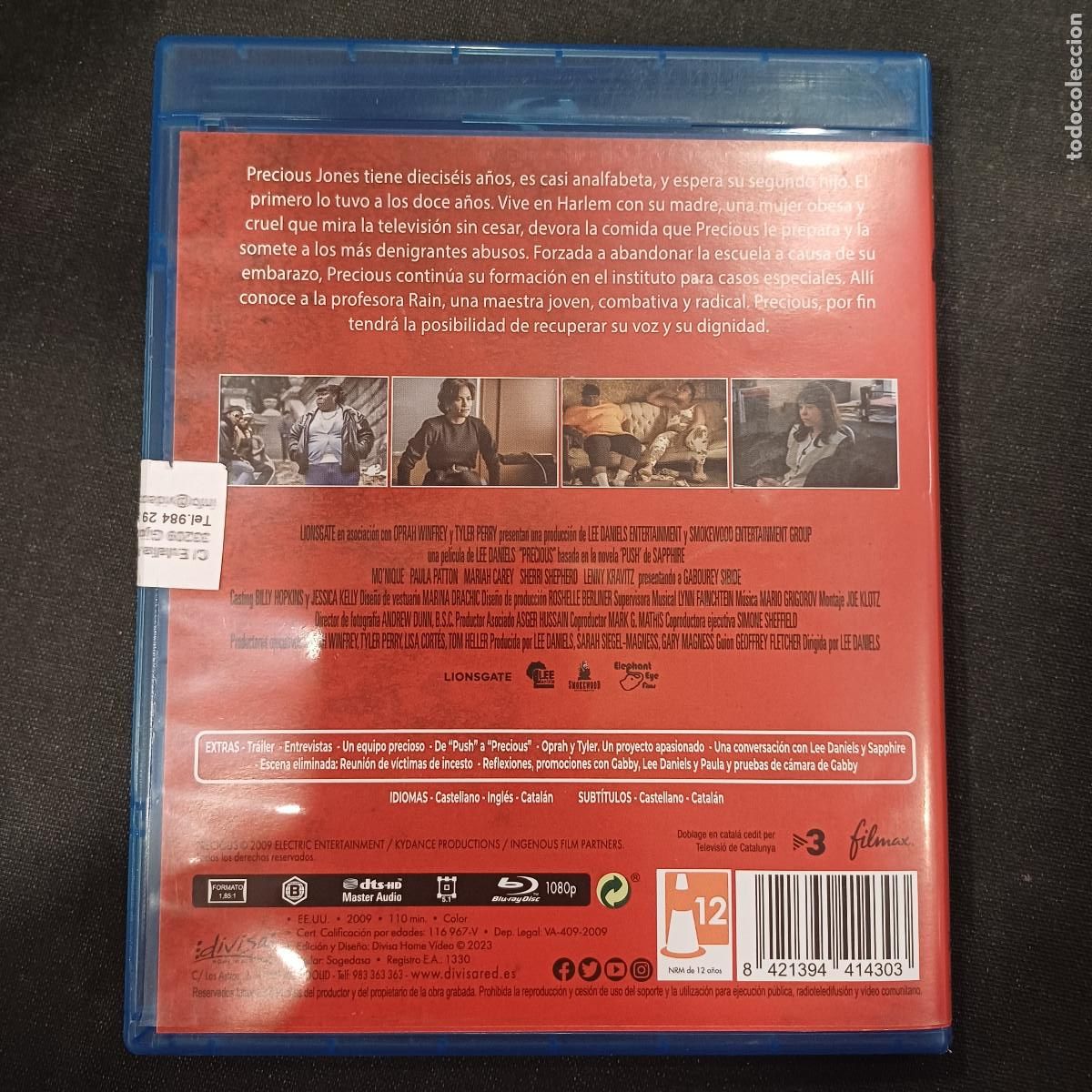 Cine: PRECIOUS/MONIQUE/BLU RAY DISC. - Foto 3