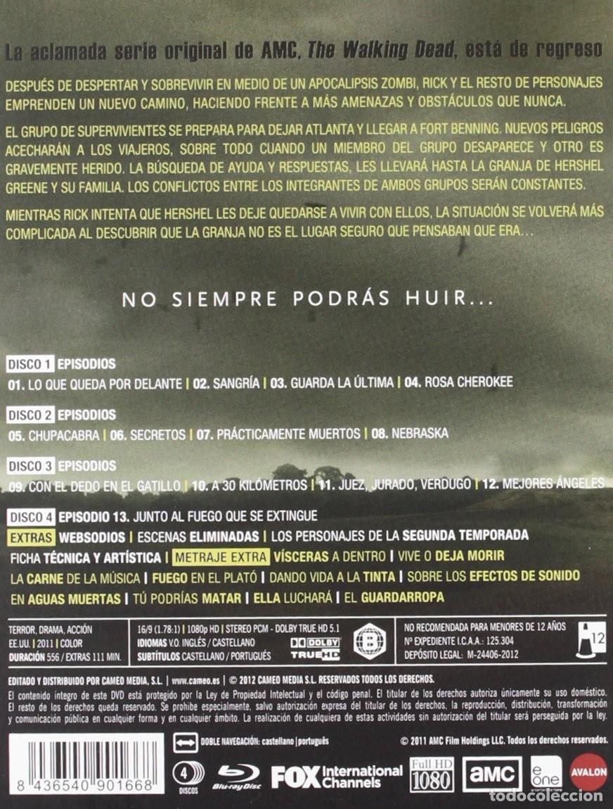 Cine: PACK WALKING DEAD TEMP. 1, 2, 3 Y 4 - BLU-RAY - Foto 4