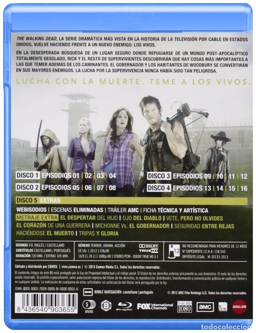 Cine: PACK WALKING DEAD TEMP. 1, 2, 3 Y 4 - BLU-RAY - Foto 6