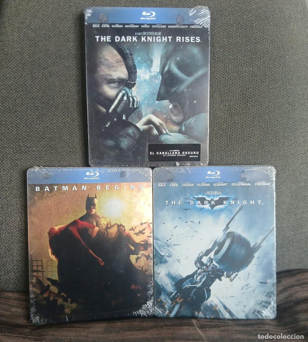 Cine: TRILOGIA BATMAN DE CHRISTOPHER NOLAN EN 3 BLURAYS STEELBOOK PRECINTADOS Y DESCATALOGADOS &iexcl;UNICOS!