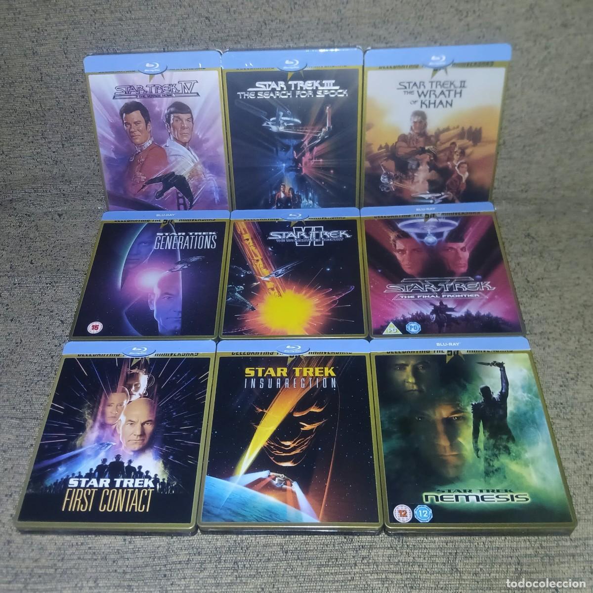 Cine: COLECCION STAR TREK PELICULAS CLASICAS EN 9 BLURAYS STEELBOOK COMO NUEVOS
