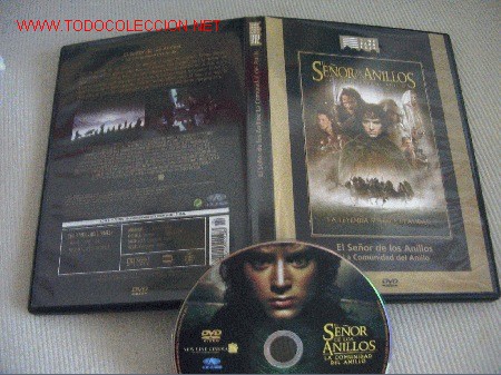 Cine: el se&ntilde;or de los anillos DVD la comunidad del anillo