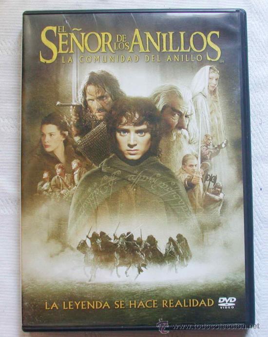 Cine: Pel&iacute;cula DVD El Se&ntilde;or de los anillos. La comunidad del anillo