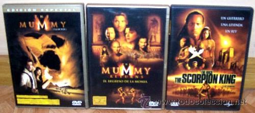 Cine: LA MOMIA (E.E.) + EL REGRESO DE LA MOMIA (E.E.) + EL REY ESCORPION - Foto 1