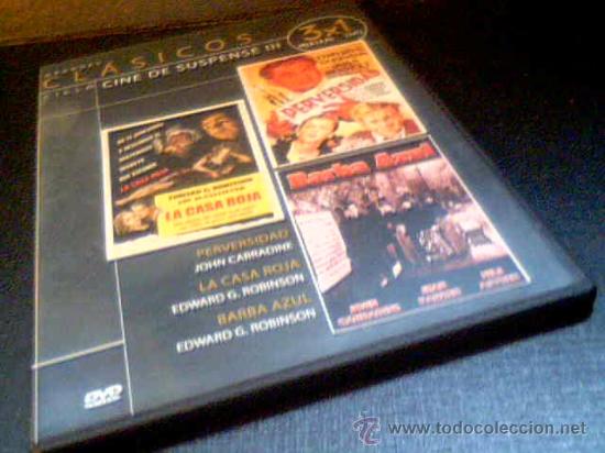 Cinema: GRANDES CLASICOS. CINE DE SUSPENSE III. DVD CON 3 PELICULAS: PERVERSIDAD. BARBA AZUL. LA CASA ROJA.