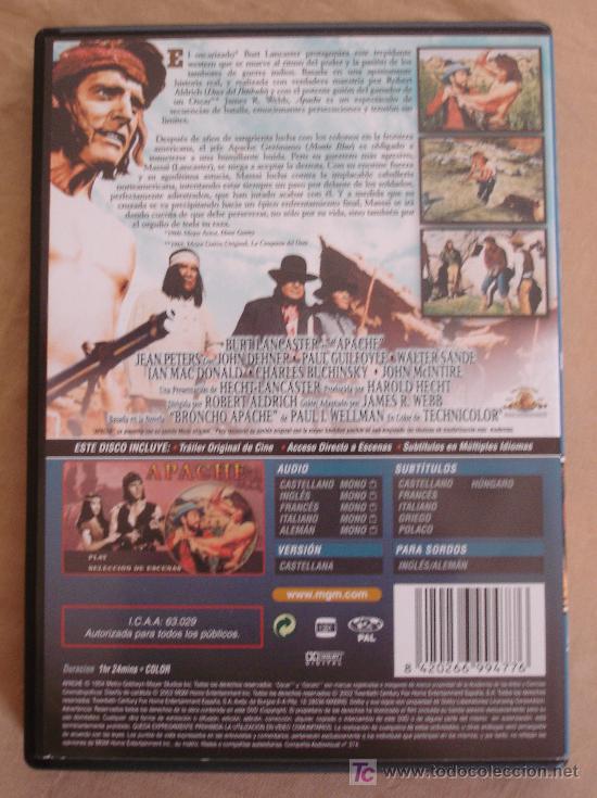 Cine: APACHE - BURT LANCASTER. - Foto 2