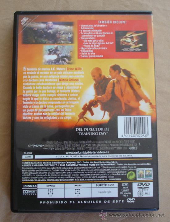 Cine: LAGRIMAS DEL SOL - BRUCE WILLIS. - Foto 2
