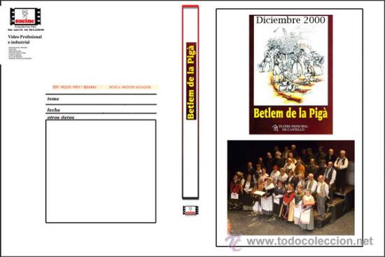 Cine: REPRESENTACION TEATRAL DEL BETLEM DE LA PIG&Aacute; DE 2006 EN EL PRINCIPAL DE CASTELLON EN DVD
