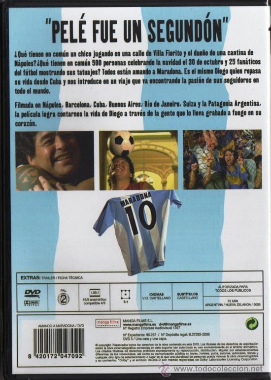 Cine: AMANDO A MARADONA - DOCUMENTAL DE 2005 (PRECINTADA) - Foto 2