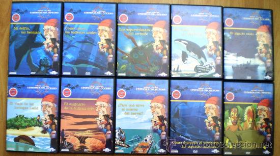 Cine: JACQUES COUSTEAU LEYENDAS DEL OCEANO 10 DVD DIBUJOS + AMPLIACION D 6 DVD CON 26 CAPITULOS COMPLETOS