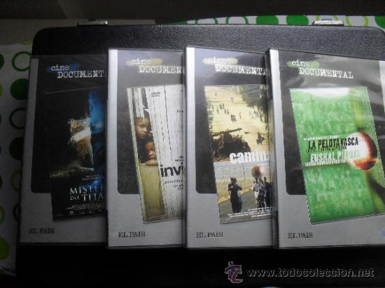Cine: LOTE 4 DVD. CINE DOCUMENTAL. CAMINANTES. INVISIBLES. PELOTA VASCA.MISTERIOS DEL TITANIC. PELICULA.