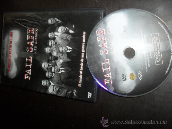 Cine: FAIL SAFE. SIN RETORNO. EL MEJOR REPARTO DEL A&Ntilde;O. DVD. PELICULA. CASTELLANO.