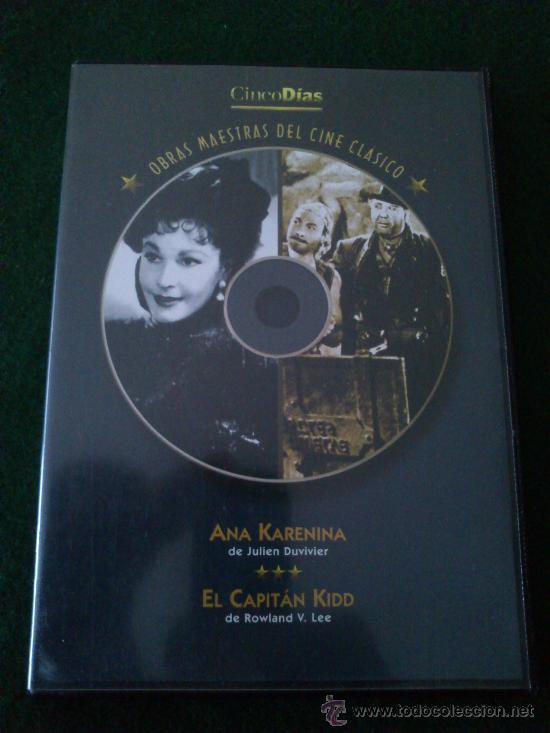 Cine: Antiguo DVD Con Las Pel&iacute;culas Ana Karerina Y El Capit&aacute;n Kidd. Es El N&uacute;mero 10 De La Colecci&oacute;n.