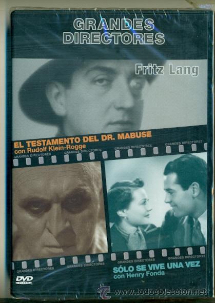 Cine: SOLO SE VIVE UNA VEZ Y EL TESTAMENTO MABUSE - DVD ORIGINAL PRECINTADO