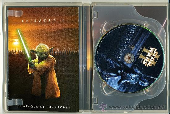 Cine: STAR WARS EL ATAQUE DE LOS CLONES - 2 DVD CON LIBRO - - Foto 2