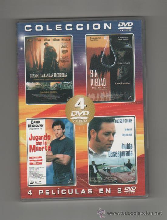 Cine: 4 PEL&Iacute;CULAS EN 2 DVD: CUANDO CALLAN LAS TROMPETAS / SIN PIEDAD / JUGANDO CON LA MUERTE / HUIDA DESES