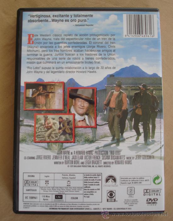 Cine: RIO LOBO - JOHN WAYNE - PARAMOUNT. - Foto 3