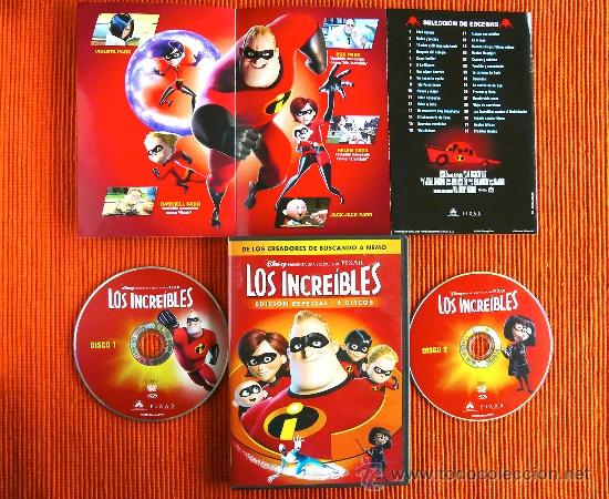 Los Increibles Dvd Disney Pixar Edición Esp Comprar Películas En Dvd En Todocoleccion