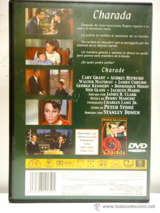 Cine: CHARADA PELICULA DVD COMO NUEVO - Foto 2