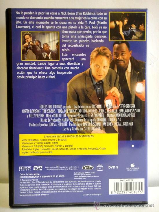 Cine: NADA QUE PERDER PELICULA DVD - Foto 2