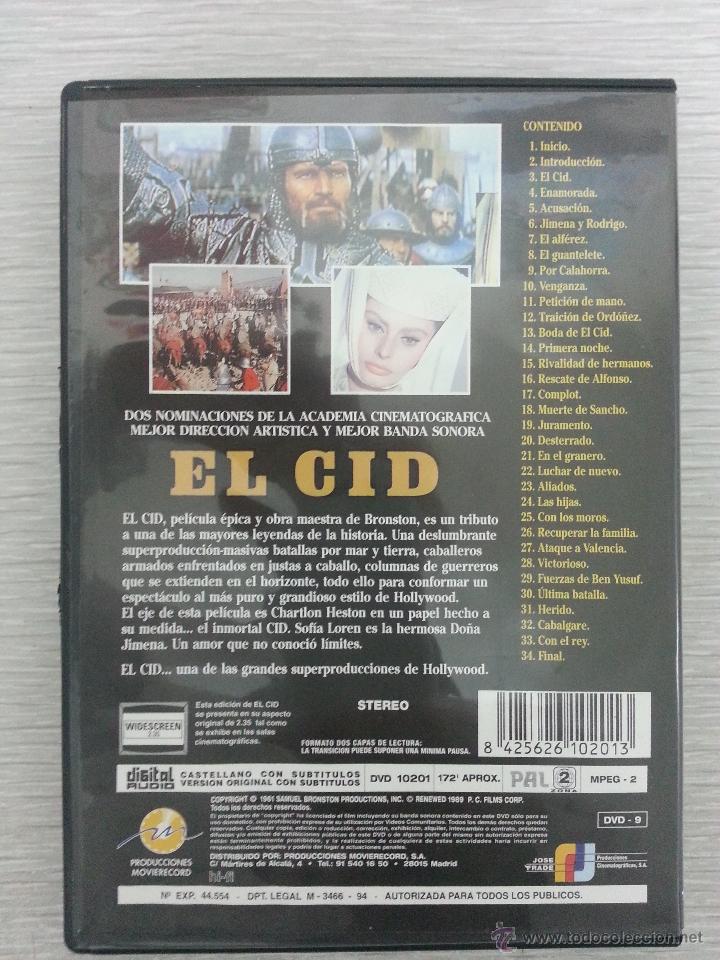Cine: DVD - EL CID - - Foto 2