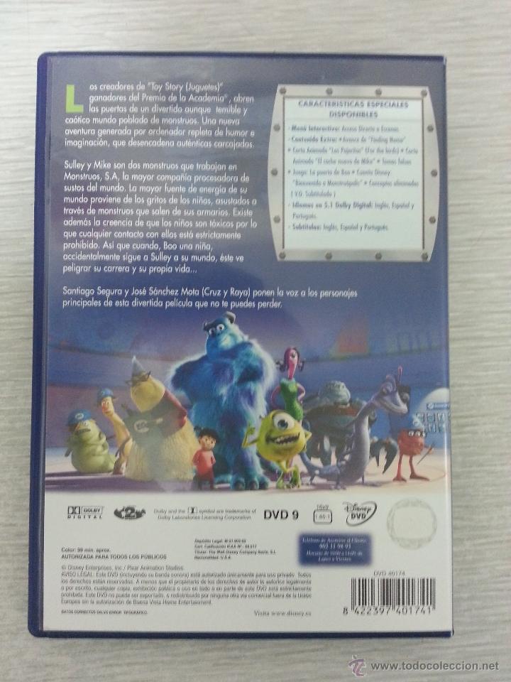 Cine: DVD - MONSTRUOS, S.A. - Foto 2
